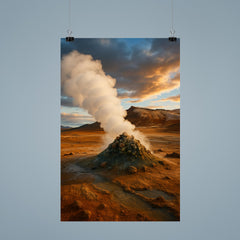 Hverir Namaskard Fumaroles Iceland poster 9