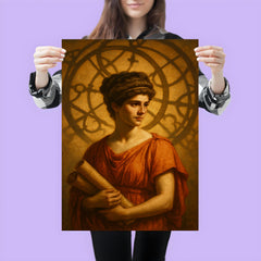 Hypatia beneath Alexandria astrolabe shadows poster 3