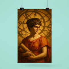 Hypatia beneath Alexandria astrolabe shadows poster 6