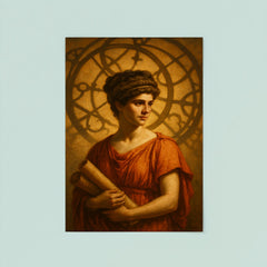 Hypatia beneath Alexandria astrolabe shadows poster 8