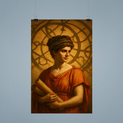 Hypatia beneath Alexandria astrolabe shadows poster 9