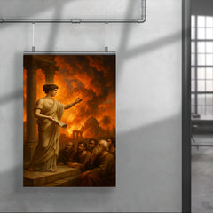 Hypatia teaching beneath burning Alexandrian sky poster 4