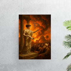 Hypatia teaching beneath burning Alexandrian sky poster 7