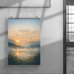 I can do hard things quietly poster 4
