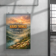 I can do hard things without becoming hard poster 4