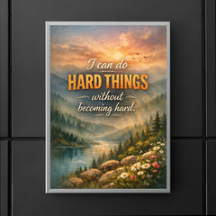 I can do hard things without becoming hard poster 5