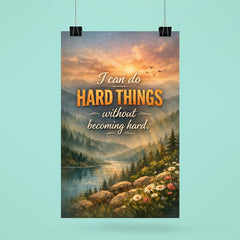 I can do hard things without becoming hard poster 6