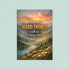 I can do hard things without becoming hard poster 8