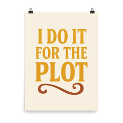 I do it for the plot poster on a plain backdrop in size 8"x10".