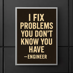 I fix problems you don’t know you have engineer poster 5