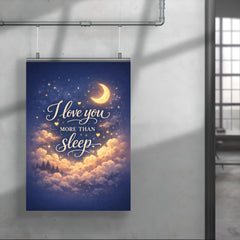 I love you more than sleep poster 4