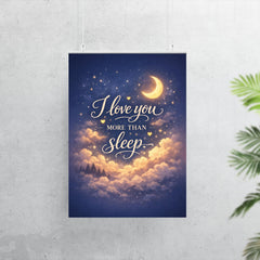 I love you more than sleep poster 7