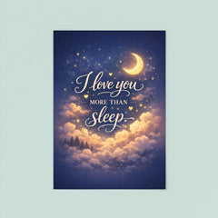 I love you more than sleep poster 8