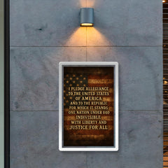 I pledge allegiance to the United States of America quote poster 2