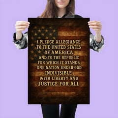 I pledge allegiance to the United States of America quote poster 3