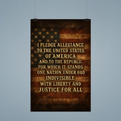 I pledge allegiance to the United States of America quote poster 9