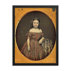 I Sense a Lot of Sass, 1850s framed print on a plain backdrop in size 18"x24".