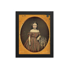 I Sense a Lot of Sass, 1850s framed print on a plain backdrop in size 8"x10".