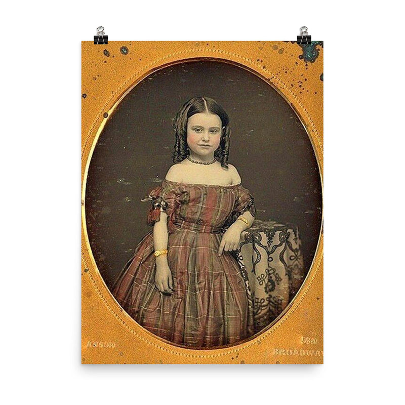 I Sense a Lot of Sass, 1850s poster on a plain backdrop in size 8