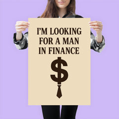 I'm looking for a man in finance poster 3