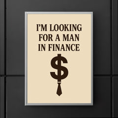 I'm looking for a man in finance poster 5