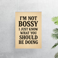 I’m not bossy I just know what you should be doing poster 7