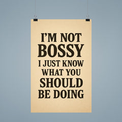 I’m not bossy I just know what you should be doing poster 9