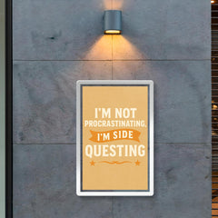 I’m not procrastinating I’m side questing poster 2