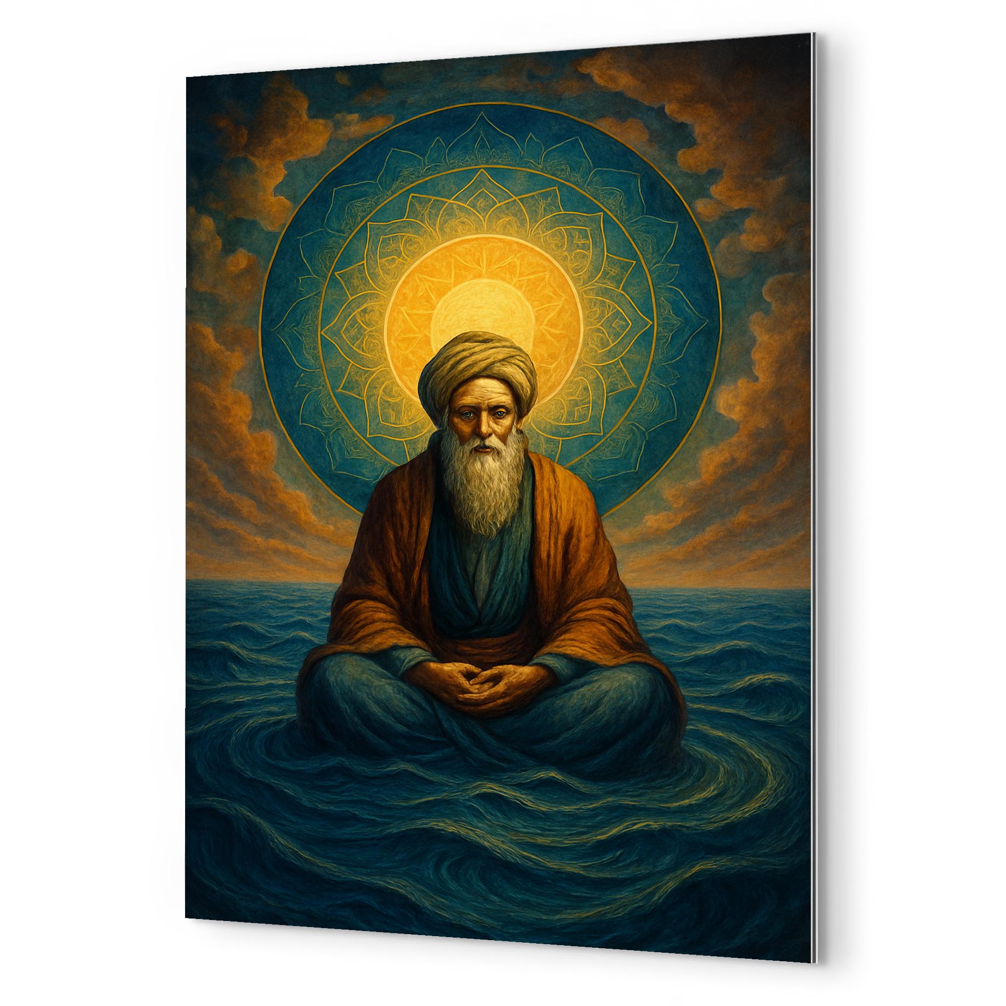 Ibn Arabi Sea of Unity Vision Metal Print Wall Art – Noveltees