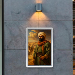 Ibn Battuta before caravan crossing the Sahara poster 2