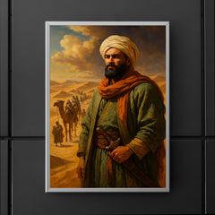 Ibn Battuta before caravan crossing the Sahara poster 5