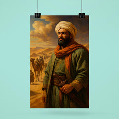 Ibn Battuta before caravan crossing the Sahara poster 6