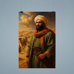 Ibn Battuta before caravan crossing the Sahara poster 9
