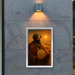 Ibn Battuta crossing Sahara with caravan astrolabe poster 2