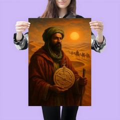 Ibn Battuta crossing Sahara with caravan astrolabe poster 3