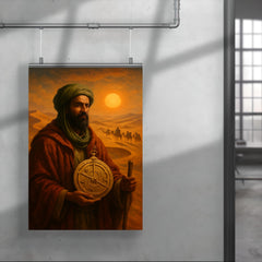 Ibn Battuta crossing Sahara with caravan astrolabe poster 4