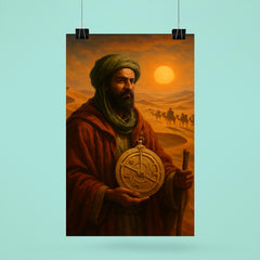 Ibn Battuta crossing Sahara with caravan astrolabe poster 6