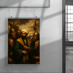 Ibn Fadlan among Volga Rus traders poster 4