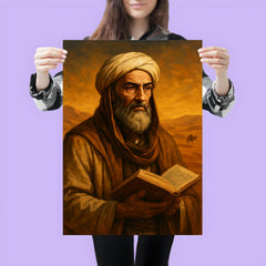 Ibn Khaldun desert scholar portrait poster 3