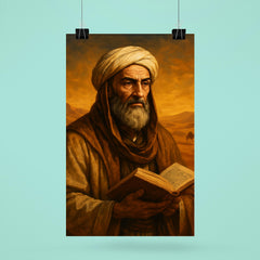 Ibn Khaldun desert scholar portrait poster 6