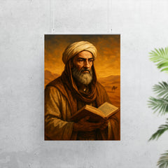 Ibn Khaldun desert scholar portrait poster 7