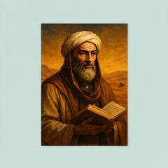 Ibn Khaldun desert scholar portrait poster 8
