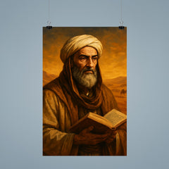Ibn Khaldun desert scholar portrait poster 9