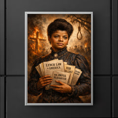 Ida B Wells with anti lynching pamphlets poster 5