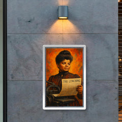 Ida B Wells with anti lynching press poster 2