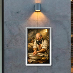 Ignaz Semmelweis at disinfected hospital basin poster 2