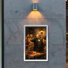 Ignaz Semmelweis confronting bloodstained doctors poster 2