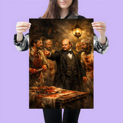 Ignaz Semmelweis confronting bloodstained doctors poster 3