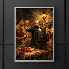 Ignaz Semmelweis confronting bloodstained doctors poster 5