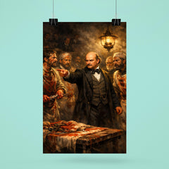 Ignaz Semmelweis confronting bloodstained doctors poster 6